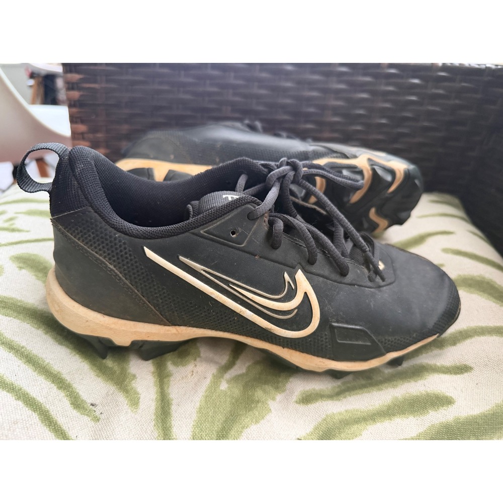 Nike Alpha Huarache 4 Keystone Low Baseball Cleats Black FB9731-003 Boys 5Y